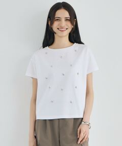 S size ONWARD(小さいサイズ) / エスサイズオンワード カットソー | ビジュー Tシャツ