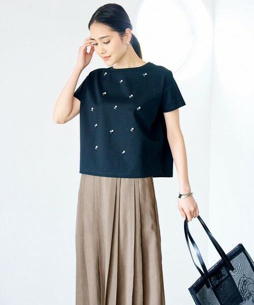 S size ONWARD(小さいサイズ) / エスサイズオンワード カットソー | ビジュー Tシャツ | 詳細5