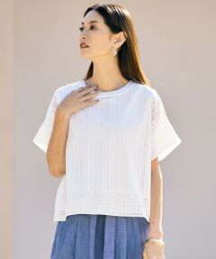 S size ONWARD(小さいサイズ) / エスサイズオンワード カットソー | 【カタログ掲載・2点SET】レースエッジ プルオーバー