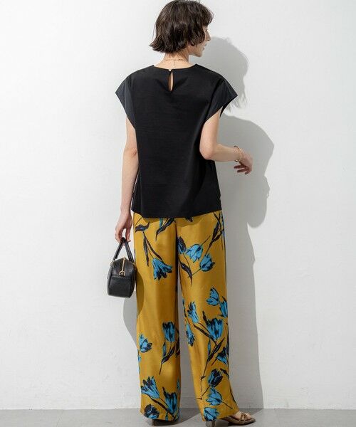 S size ONWARD(小さいサイズ) / エスサイズオンワード カットソー | スムースデザイン タフタスリーブ カットソー | 詳細9