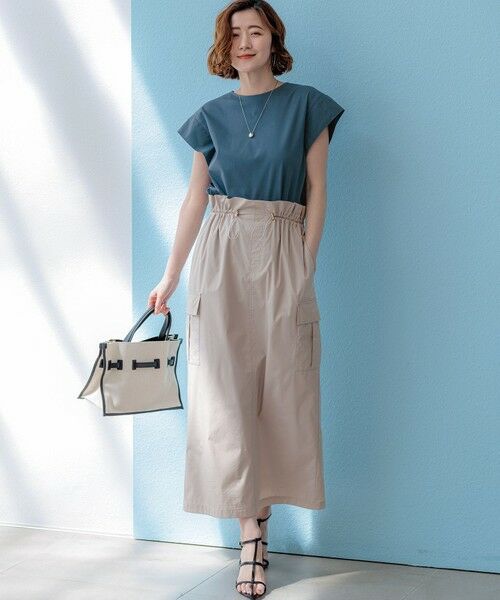 S size ONWARD(小さいサイズ) / エスサイズオンワード カットソー | スムースデザイン タフタスリーブ カットソー | 詳細20