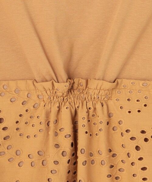 S size ONWARD(小さいサイズ) / エスサイズオンワード カットソー | カットワークエンブロイダリー スカラップヘム トップス | 詳細12