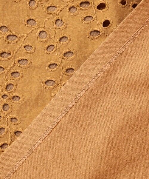 S size ONWARD(小さいサイズ) / エスサイズオンワード カットソー | カットワークエンブロイダリー スカラップヘム トップス | 詳細13