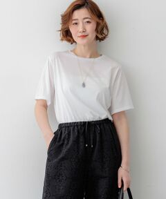S size ONWARD(小さいサイズ) / エスサイズオンワード カットソー | 【見上愛さん着用】シアーコンフォート クルーネック Tシャツ