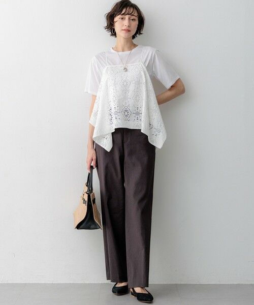 S size ONWARD(小さいサイズ) / エスサイズオンワード カットソー | 【見上愛さん着用】シアーコンフォート クルーネック Tシャツ | 詳細4