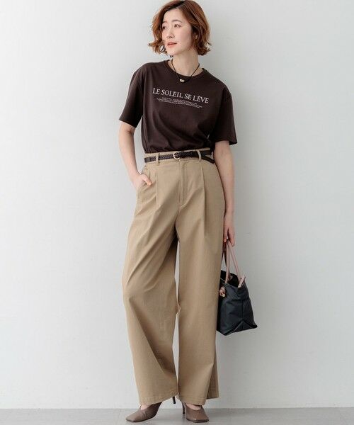 S size ONWARD(小さいサイズ) / エスサイズオンワード カットソー | LE SOLEIL SE LEVE ロゴ Tシャツ | 詳細5