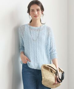 S size ONWARD(小さいサイズ) / エスサイズオンワード ニット・セーター | 【SLOW/一部店舗限定】エンブロイダリープルオーバー サマー ニット