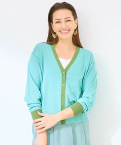 S size ONWARD(小さいサイズ) / エスサイズオンワード カーディガン・ボレロ | 【カタログ掲載】カラーブロック カーディガン