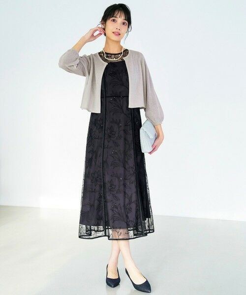 S size ONWARD(小さいサイズ) / エスサイズオンワード カーディガン・ボレロ | 【Lily Calin】シャイニー ボレロ | 詳細1