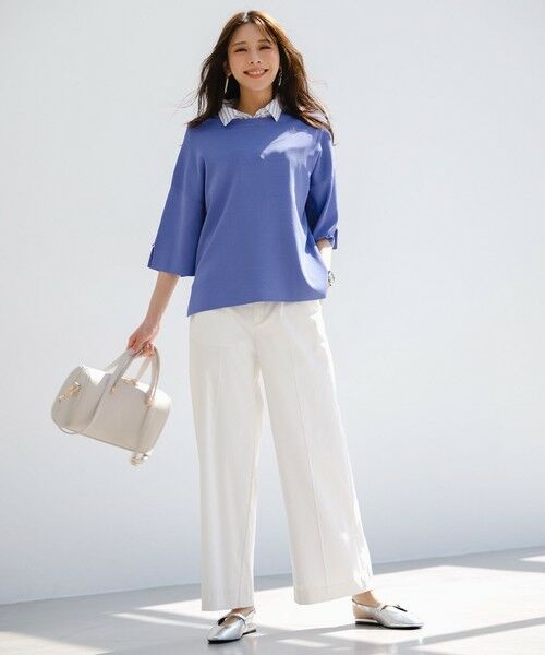 S size ONWARD(小さいサイズ) / エスサイズオンワード ニット・セーター | 【アイスタッチ】ボートネックニット プルオーバー | 詳細12