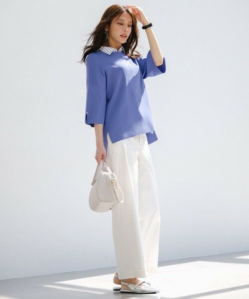 S size ONWARD(小さいサイズ) / エスサイズオンワード ニット・セーター | 【アイスタッチ】ボートネックニット プルオーバー | 詳細13