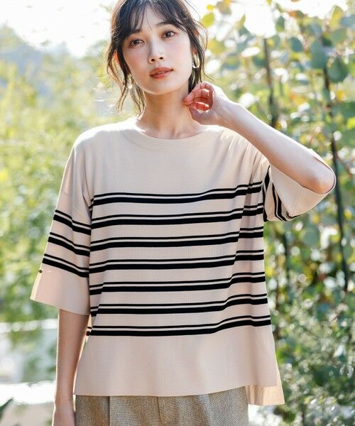 S size ONWARD(小さいサイズ) / エスサイズオンワード ニット・セーター | 【アイスタッチ】ボートネックニット プルオーバー | 詳細15