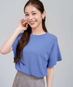 S size ONWARD(小さいサイズ) / エスサイズオンワード ニット・セーター | 【アイスタッチ】フレンチスリーブ ニット