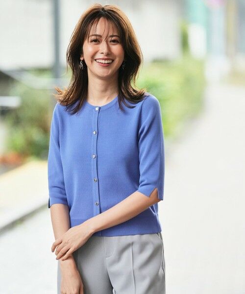 S size ONWARD(小さいサイズ) / エスサイズオンワード カーディガン・ボレロ | 【アイスタッチ】ハーフスリーブ カーディガン | 詳細8