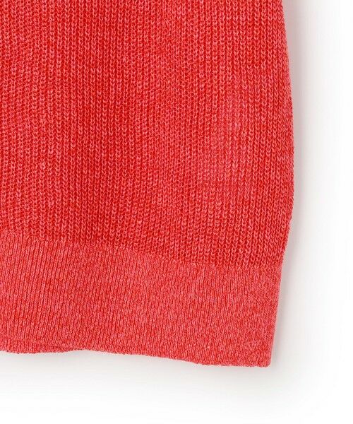 S size ONWARD(小さいサイズ) / エスサイズオンワード ニット・セーター | ピュアリネン ハーフスリーブ ポロニット | 詳細7