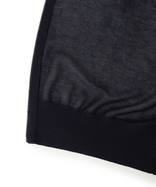 S size ONWARD(小さいサイズ) / エスサイズオンワード ニット・セーター | シャイニーシアーニット ジップアップ パーカー | 詳細29