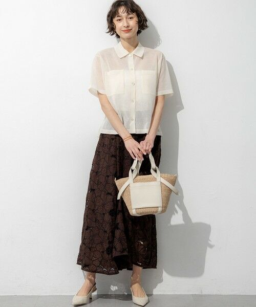 S size ONWARD(小さいサイズ) / エスサイズオンワード ニット・セーター | 【見上愛さん着用/WEB&一部店舗限定カラーあり】シアー ポロニット | 詳細2