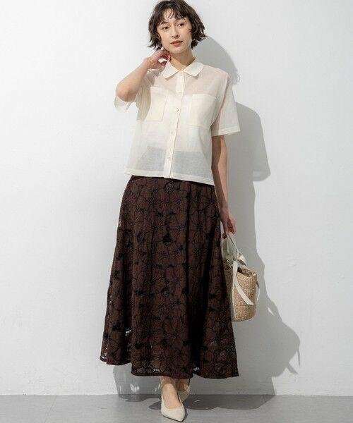 S size ONWARD(小さいサイズ) / エスサイズオンワード ニット・セーター | 【見上愛さん着用/WEB&一部店舗限定カラーあり】シアー ポロニット | 詳細1