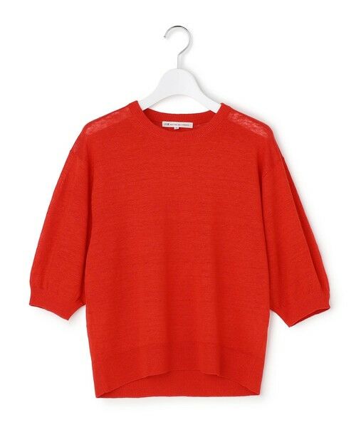 S size ONWARD(小さいサイズ) / エスサイズオンワード ニット・セーター | 【一部予約】ピュアリネンハイゲージ パフスリーブ ニット | 詳細2