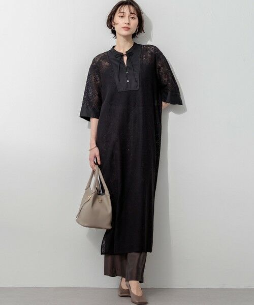 S size ONWARD(小さいサイズ) / エスサイズオンワード ミニ丈・ひざ丈ワンピース | 【SLOW/一部店舗限定】モチーフレース ワンピース | 詳細4