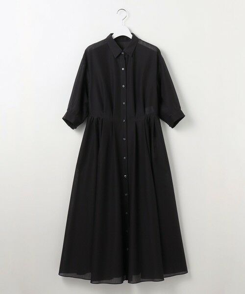 S size ONWARD(小さいサイズ) / エスサイズオンワード ミニ丈・ひざ丈ワンピース | 【カタログ掲載】シアーボイルシャツ ワンピース | 詳細13