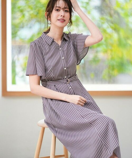 S size ONWARD(小さいサイズ) / エスサイズオンワード ミニ丈・ひざ丈ワンピース | スムージーポリエステル ワンピース | 詳細5