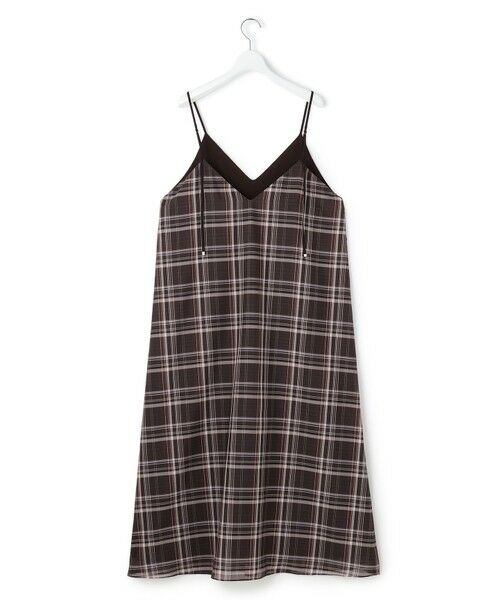 S size ONWARD(小さいサイズ) / エスサイズオンワード ロング・マキシ丈ワンピース | 【見上愛さん着用】ハイツイストシアーチェック キャミソールワンピース | 詳細11