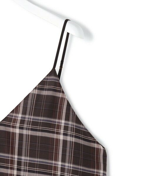 S size ONWARD(小さいサイズ) / エスサイズオンワード ロング・マキシ丈ワンピース | 【見上愛さん着用】ハイツイストシアーチェック キャミソールワンピース | 詳細13