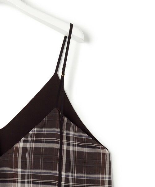 S size ONWARD(小さいサイズ) / エスサイズオンワード ロング・マキシ丈ワンピース | 【見上愛さん着用】ハイツイストシアーチェック キャミソールワンピース | 詳細14