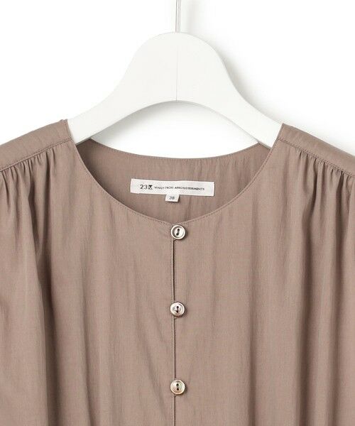 S size ONWARD(小さいサイズ) / エスサイズオンワード ロング・マキシ丈ワンピース | シルキーライトクロス フレアワンピース | 詳細5