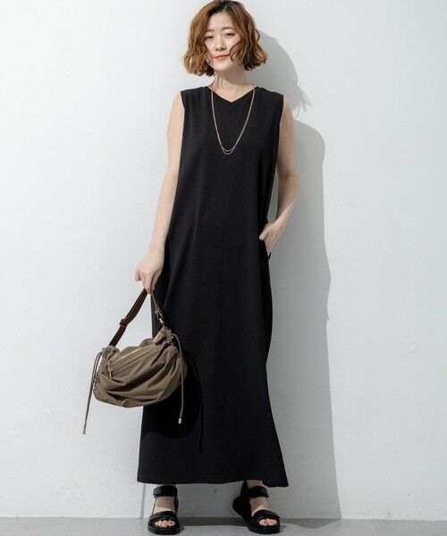 S size ONWARD(小さいサイズ) / エスサイズオンワード ドレス | ダブルフェイスジャージー Iラインワンピース | 詳細14