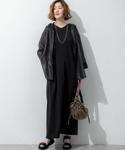 S size ONWARD(小さいサイズ) / エスサイズオンワード ドレス | ダブルフェイスジャージー Iラインワンピース | 詳細16