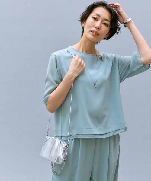 S size ONWARD(小さいサイズ) / エスサイズオンワード その他パンツ | 【カタログ掲載】ストレッチアムンゼンワイド パンツ | 詳細9