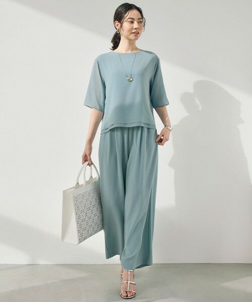 S size ONWARD(小さいサイズ) / エスサイズオンワード その他パンツ | 【カタログ掲載】ストレッチアムンゼンワイド パンツ | 詳細11