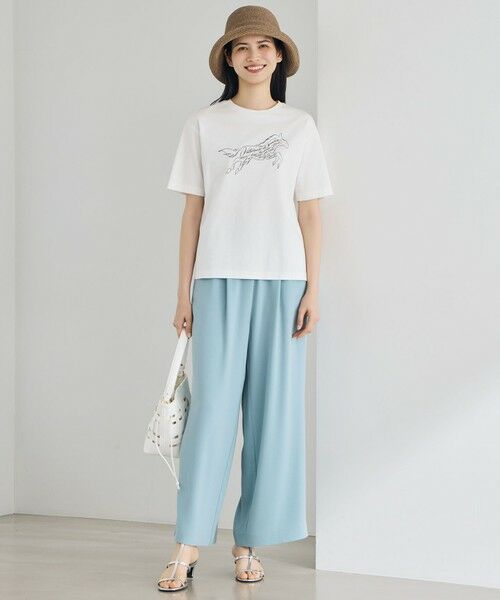 S size ONWARD(小さいサイズ) / エスサイズオンワード その他パンツ | 【カタログ掲載】ストレッチアムンゼンワイド パンツ | 詳細12