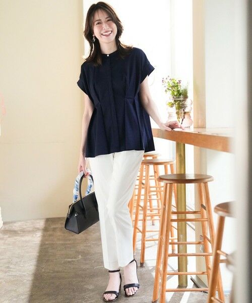 S size ONWARD(小さいサイズ) / エスサイズオンワード その他パンツ | エアリーストレッチ テーパードパンツ | 詳細1