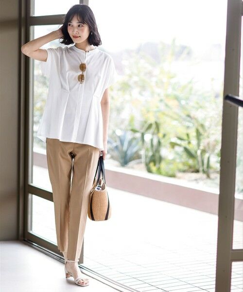 S size ONWARD(小さいサイズ) / エスサイズオンワード その他パンツ | エアリーストレッチ テーパードパンツ | 詳細5