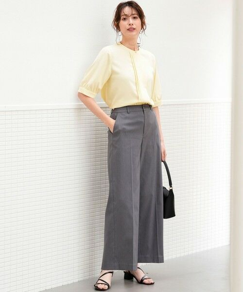 S size ONWARD(小さいサイズ) / エスサイズオンワード その他パンツ | エアリーストレッチ ワイドパンツ | 詳細5