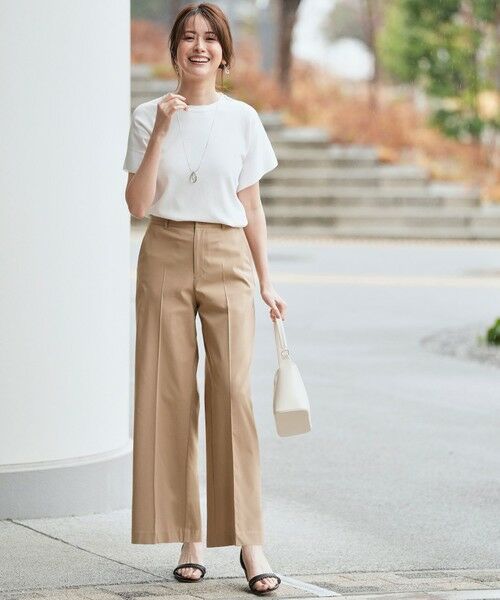 S size ONWARD(小さいサイズ) / エスサイズオンワード その他パンツ | エアリーストレッチ ワイドパンツ | 詳細13