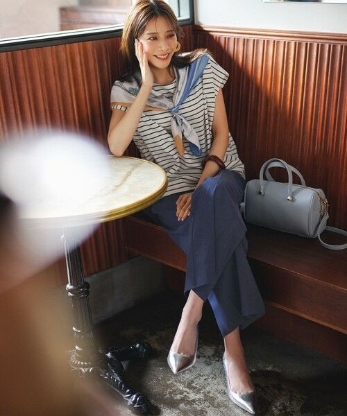 S size ONWARD(小さいサイズ) / エスサイズオンワード その他パンツ | エアリーストレッチ ワイドパンツ | 詳細16