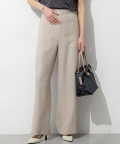 S size ONWARD(小さいサイズ) / エスサイズオンワード その他パンツ | リネンライクグロッシー ワイドパンツ