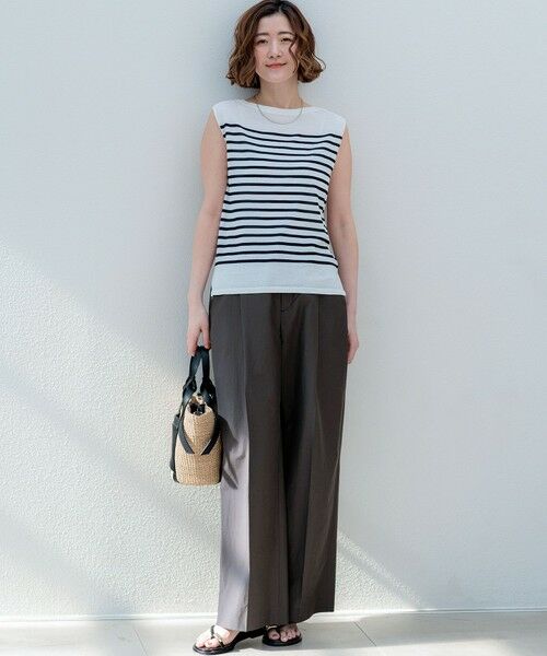 S size ONWARD(小さいサイズ) / エスサイズオンワード その他パンツ | MANTECOブライトワッシャー ワイドパンツ | 詳細4