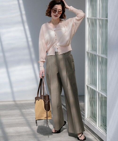 S size ONWARD(小さいサイズ) / エスサイズオンワード その他パンツ | MANTECOブライトワッシャー ワイドパンツ | 詳細16