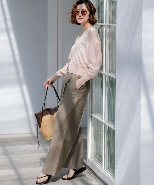 S size ONWARD(小さいサイズ) / エスサイズオンワード その他パンツ | MANTECOブライトワッシャー ワイドパンツ | 詳細17