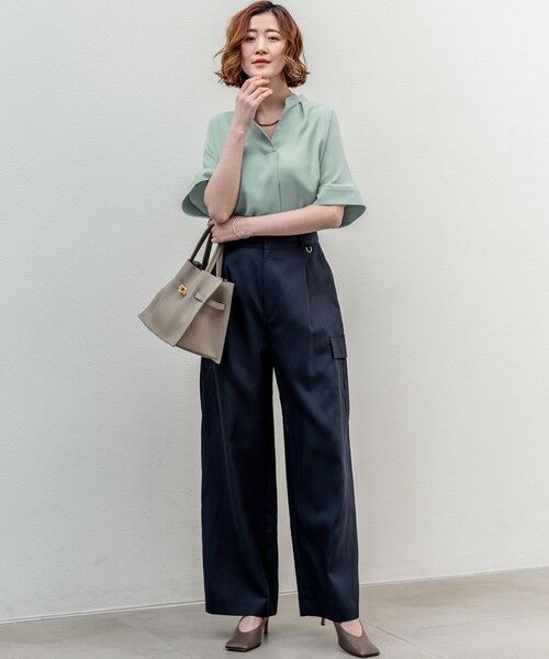 S size ONWARD(小さいサイズ) / エスサイズオンワード カーゴパンツ | 【見上愛さん着用】コットンスラブポプリン カーゴパンツ | 詳細19