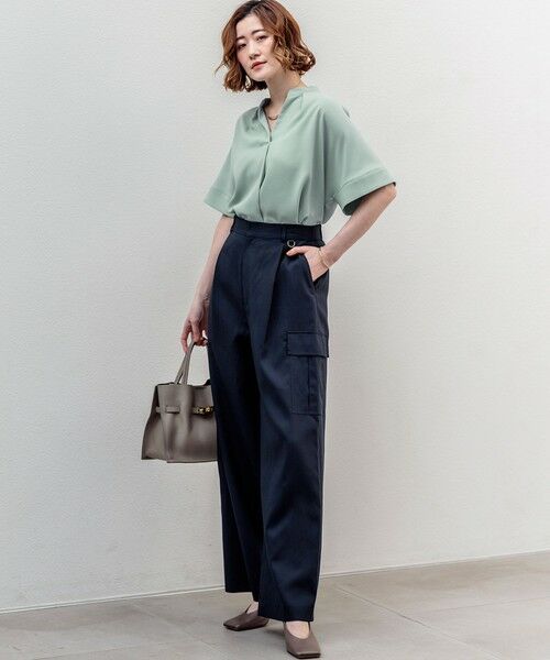 S size ONWARD(小さいサイズ) / エスサイズオンワード カーゴパンツ | 【見上愛さん着用】コットンスラブポプリン カーゴパンツ | 詳細20
