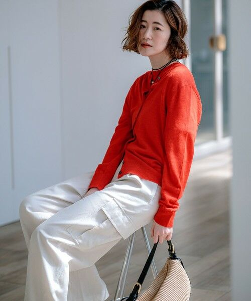 S size ONWARD(小さいサイズ) / エスサイズオンワード カーゴパンツ | 【見上愛さん着用】コットンスラブポプリン カーゴパンツ | 詳細22