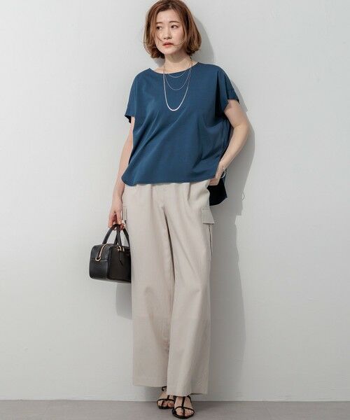 S size ONWARD(小さいサイズ) / エスサイズオンワード カーゴパンツ | 【見上愛さん着用】コットンスラブポプリン カーゴパンツ | 詳細23