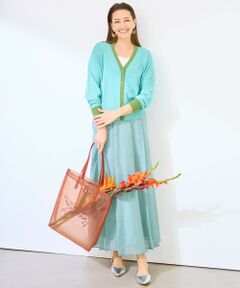 S size ONWARD(小さいサイズ) / エスサイズオンワード ミニ・ひざ丈スカート | 【カタログ掲載】オーガンジープリーツ スカート