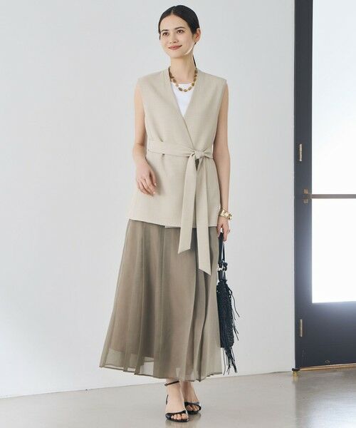 S size ONWARD(小さいサイズ) / エスサイズオンワード ミニ・ひざ丈スカート | 【カタログ掲載】オーガンジープリーツ スカート | 詳細13